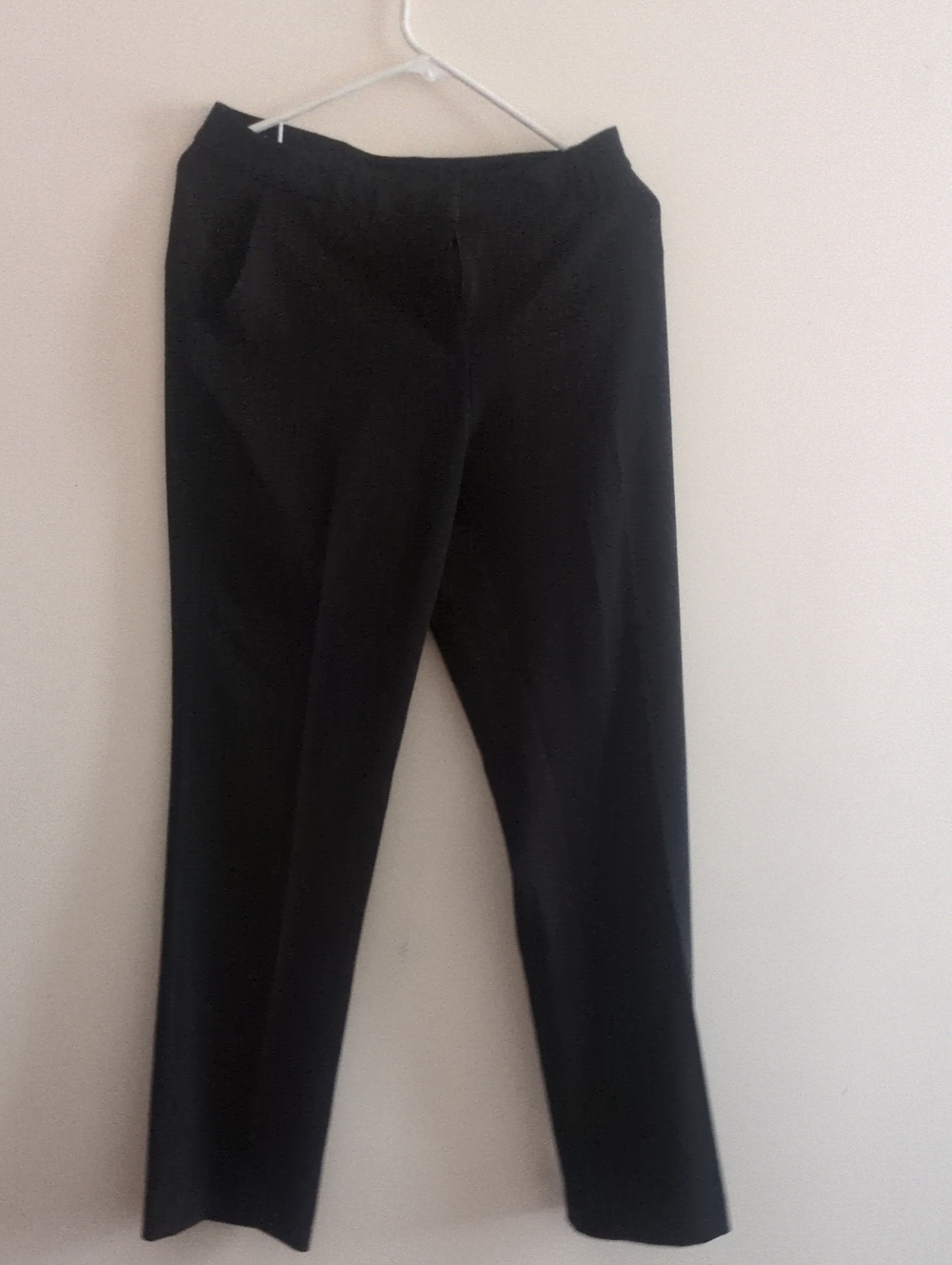 Anne Klein Black Straight-Leg Dress Pants